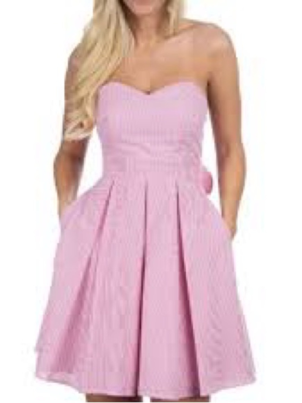 The Corbin Dress in Red Seersucker by Lauren James